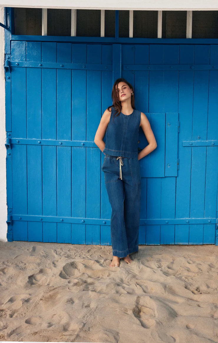 Z Supply Daycation Denim Utility Pant - Deep Water