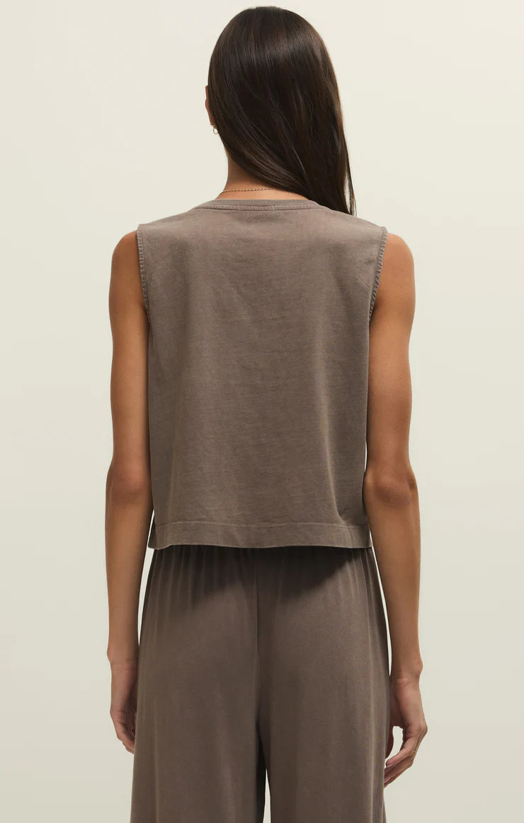 Z Supply Sloane Jersey Tank - Perfectly Taupe