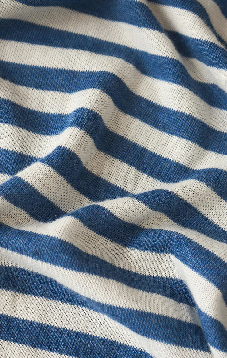Z Supply Select Striped Tank - Calypso Blue Indigo