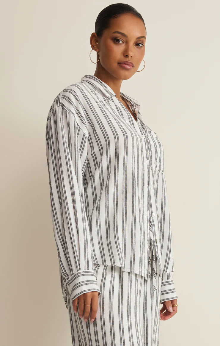 Z Supply The Perfect Striped Button Up