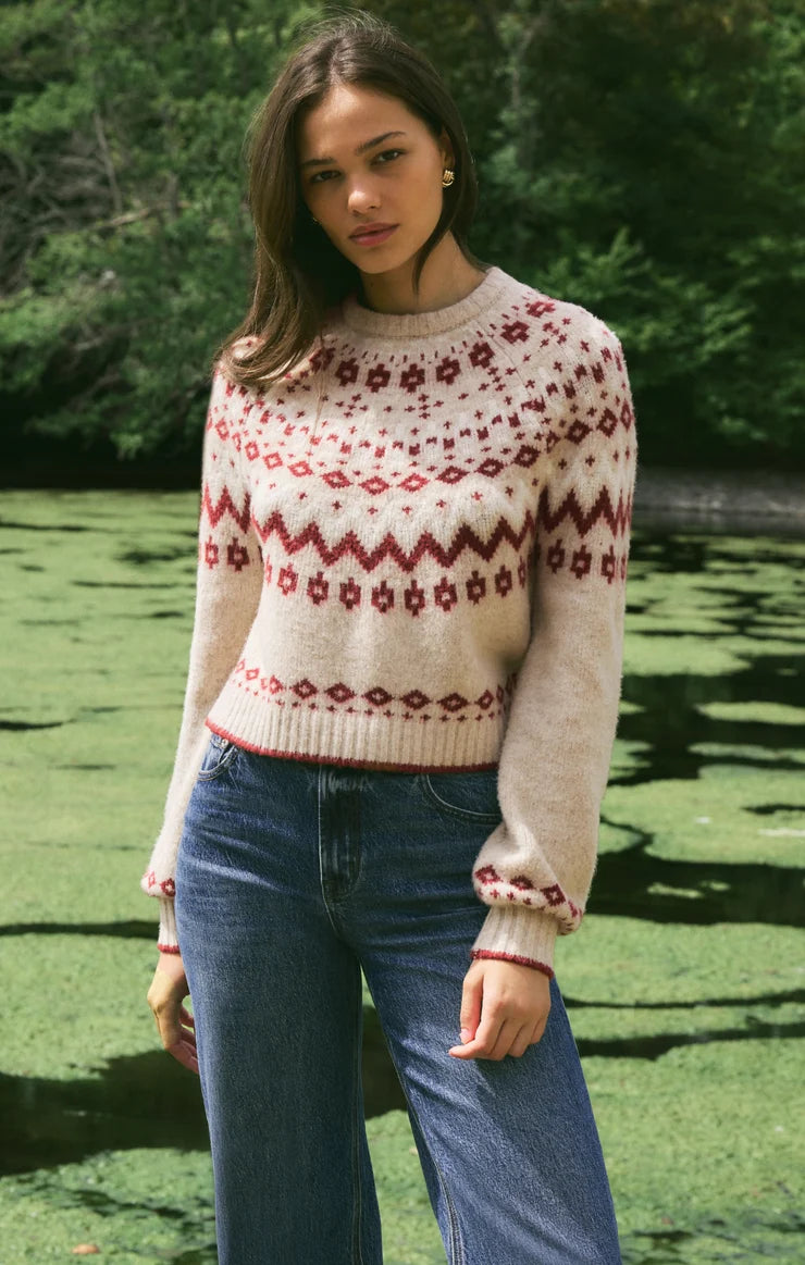 Z Supply - String The Lights Sweater - Oatmeal Heather