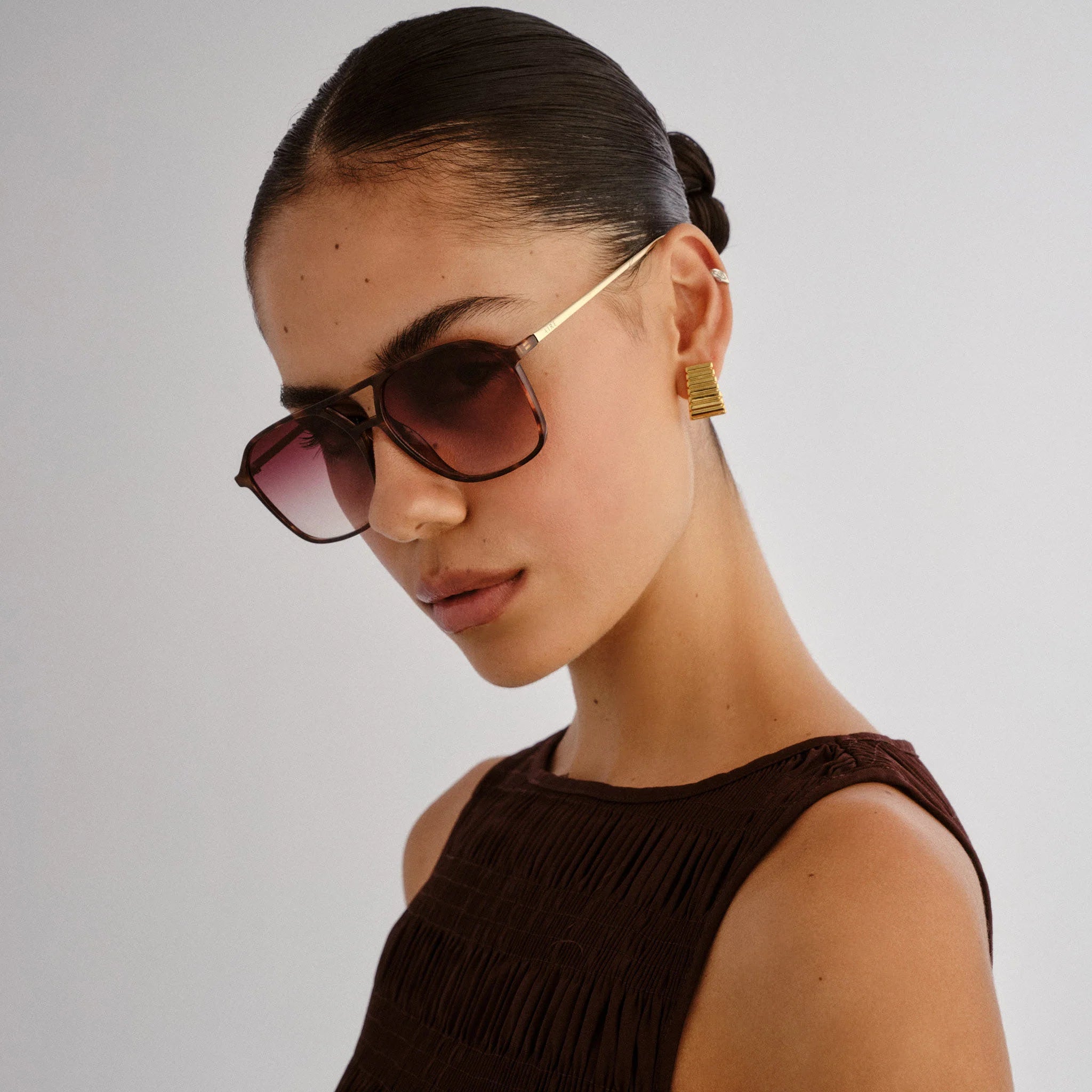 Cusp Sunglasses - Dark Tort