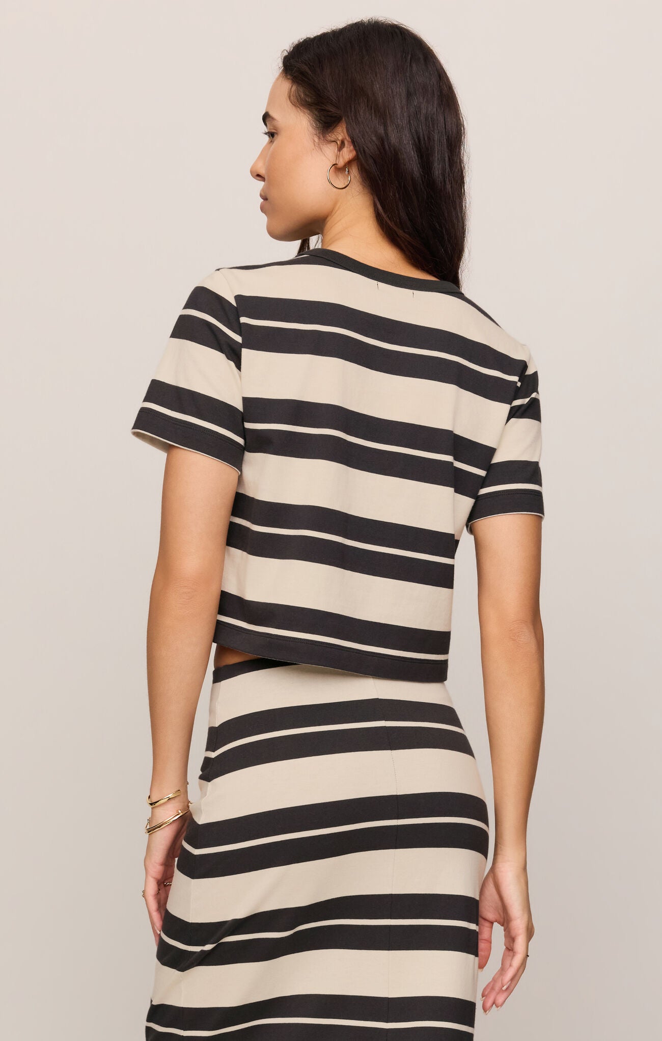 Z Supply Stellan Striped Tee - Ash Black