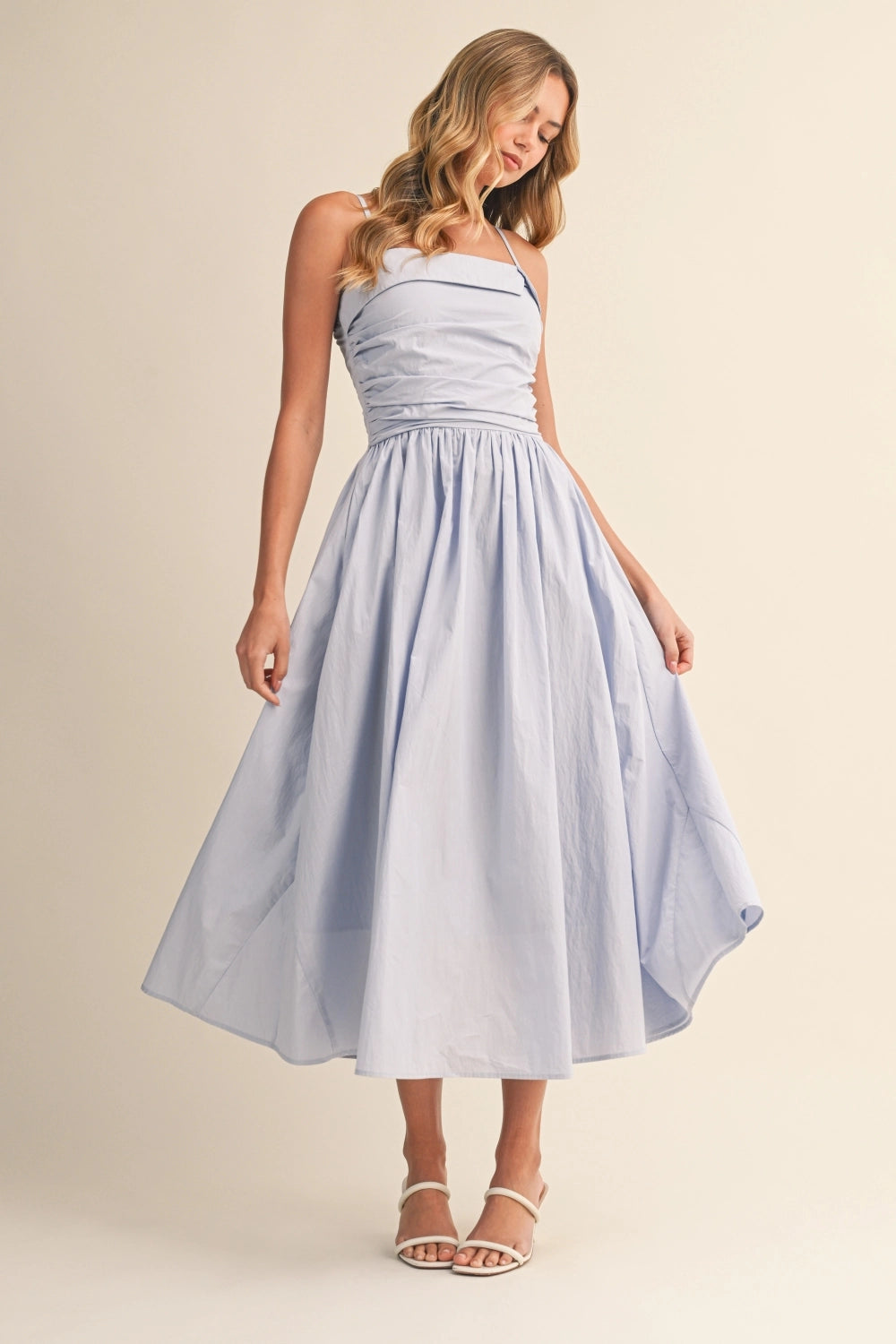 Ivy Midi Dress - Blue