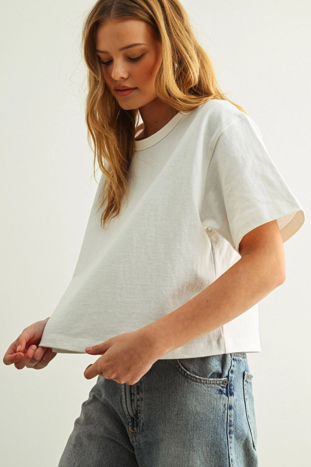 Short Sleeve Top - White