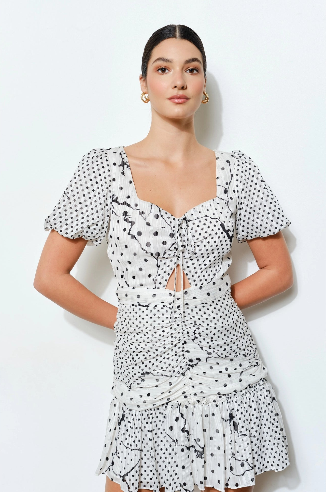 Polka Dot Sweetheart Mini Dress