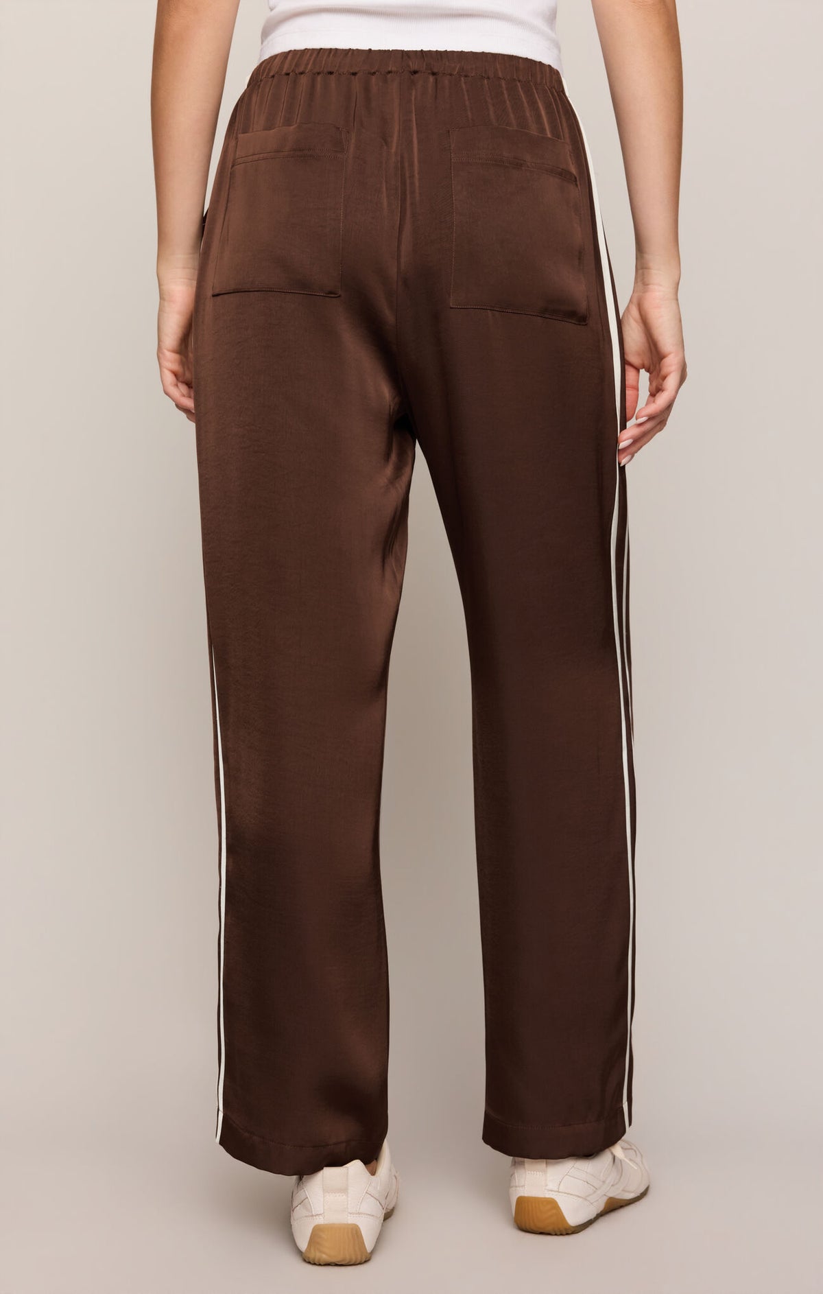 Z Supply - In Stride Satin Track Pant - Russet