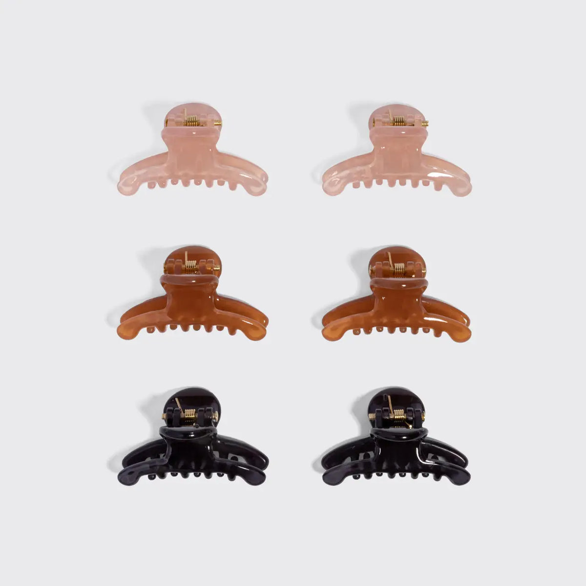 KITSCH - Recycled Plastic Mini Arched Clips - 6pc Set