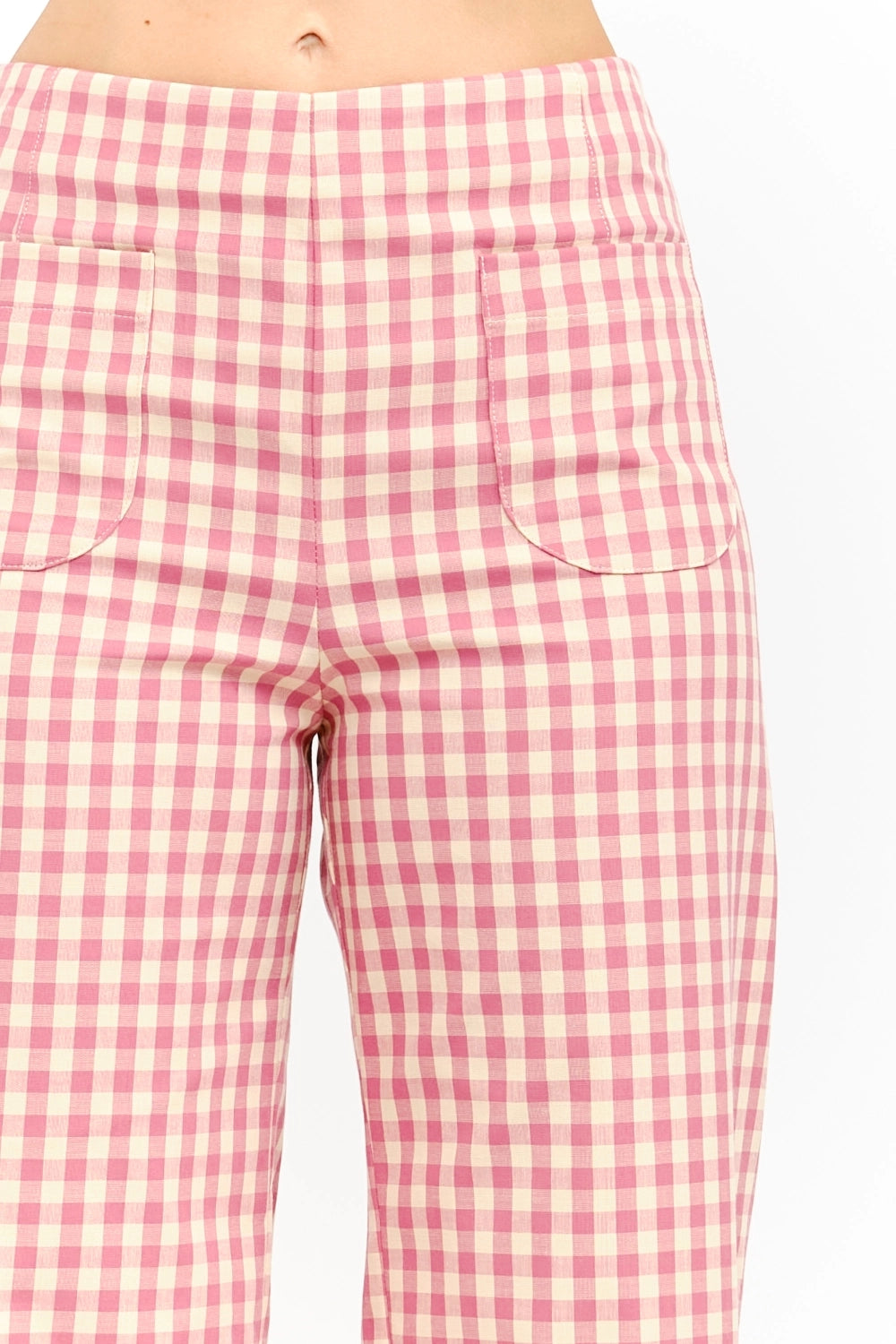 Paloma Gingham Pants - Pink