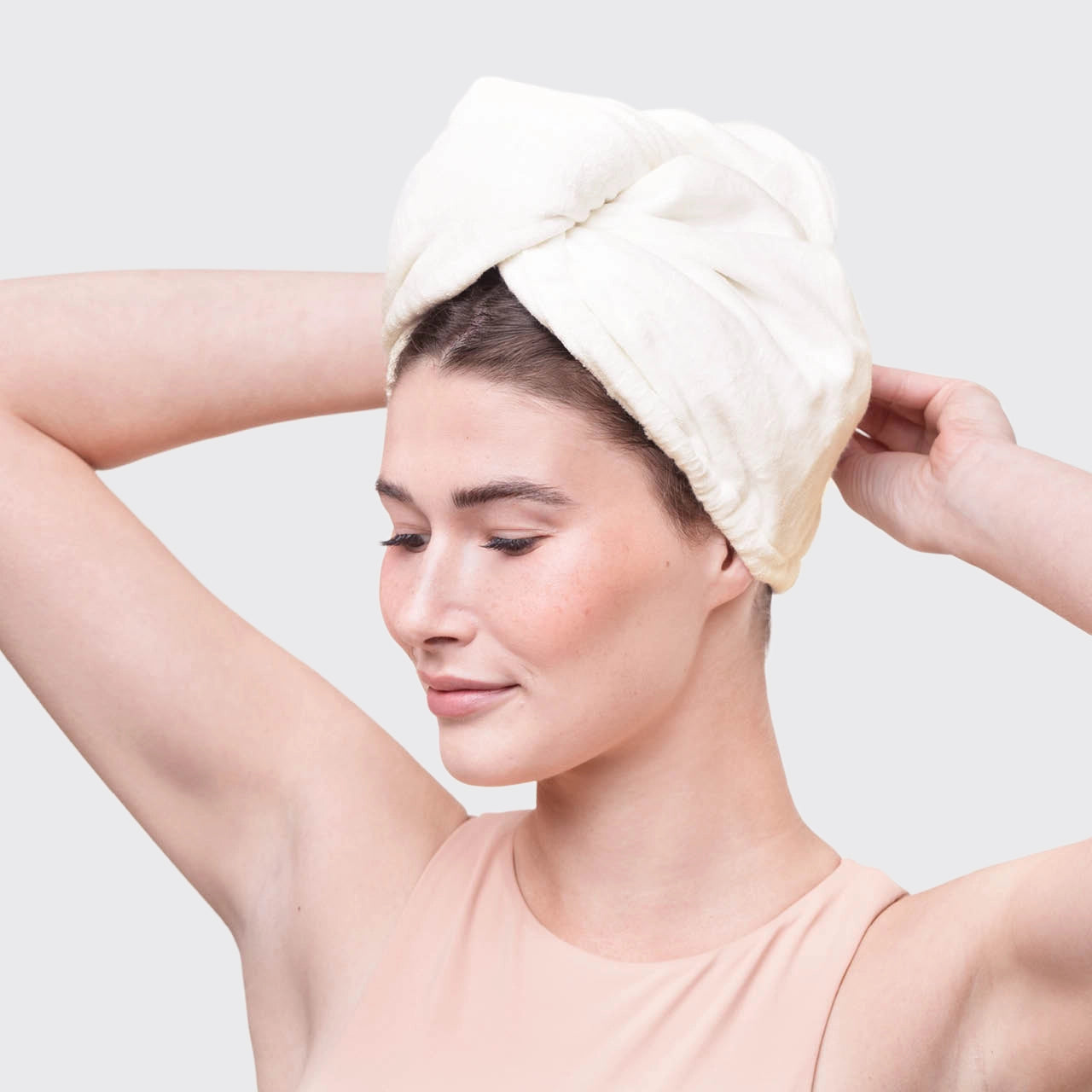 KITSCH - Quick Drying Hair Towel - Ivory