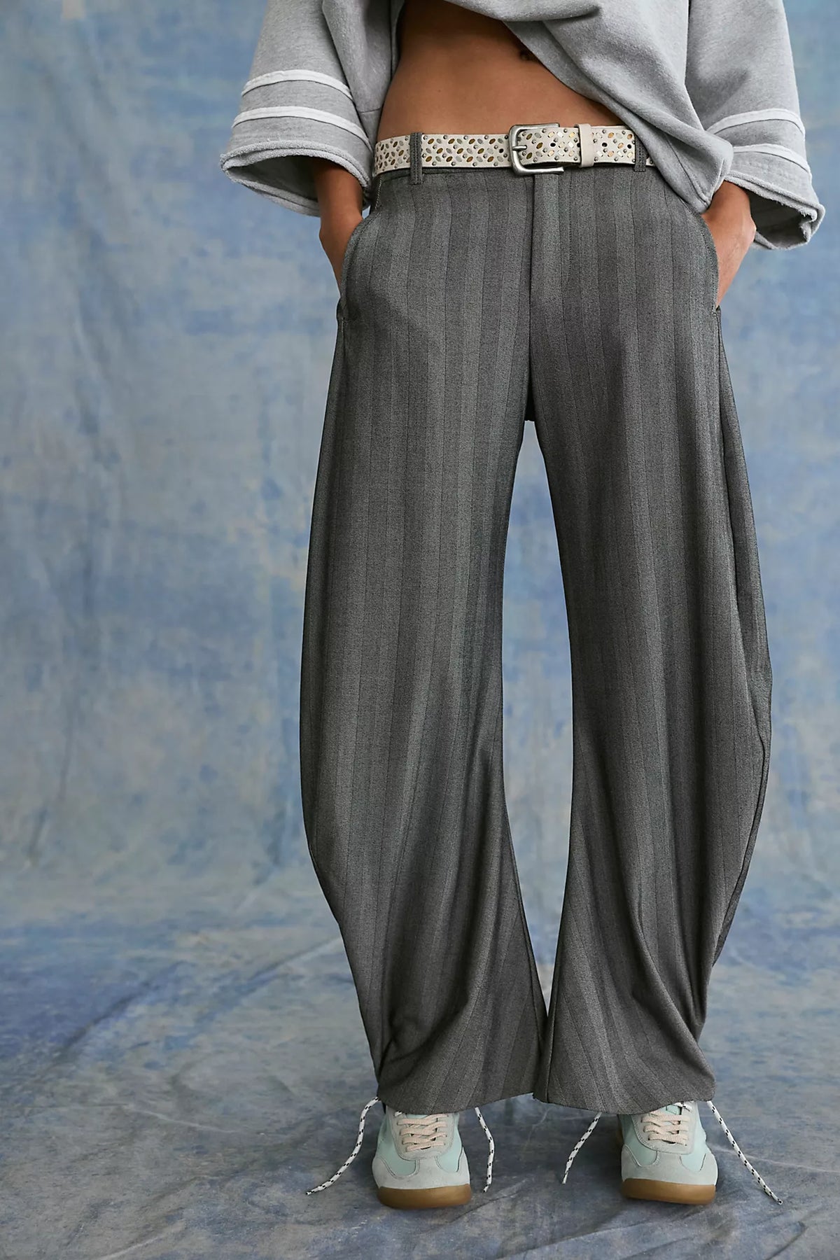 Free People - Spotlight Trouser - Grey Combo