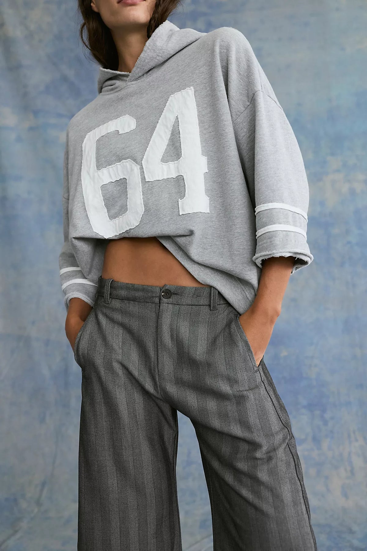 Free People - Spotlight Trouser - Grey Combo