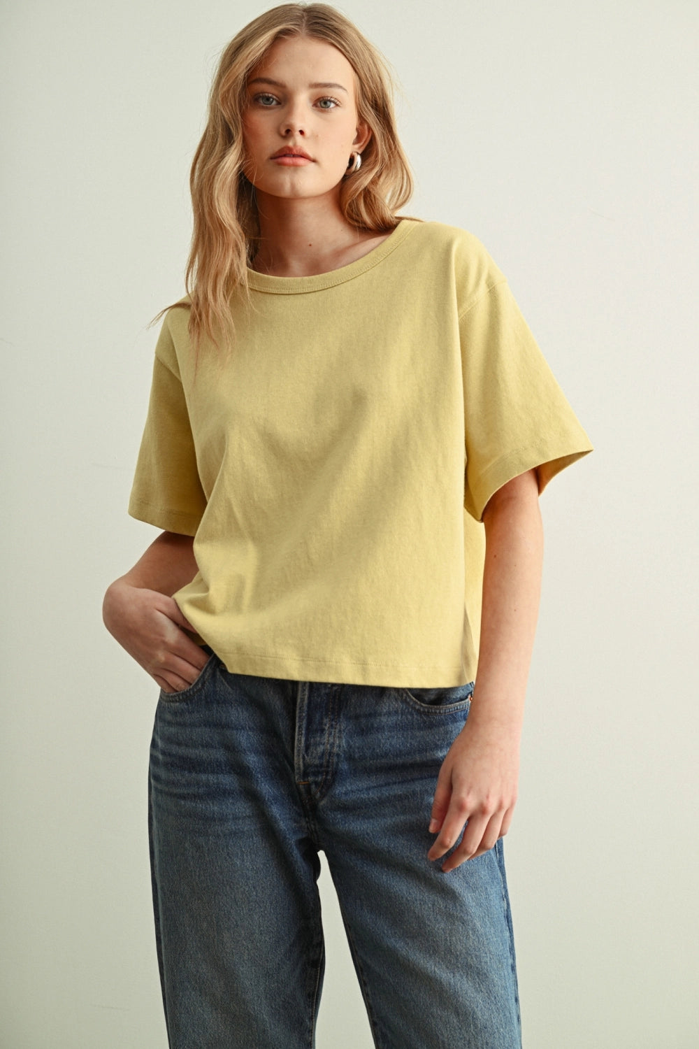 Short Sleeve Top - Lemon