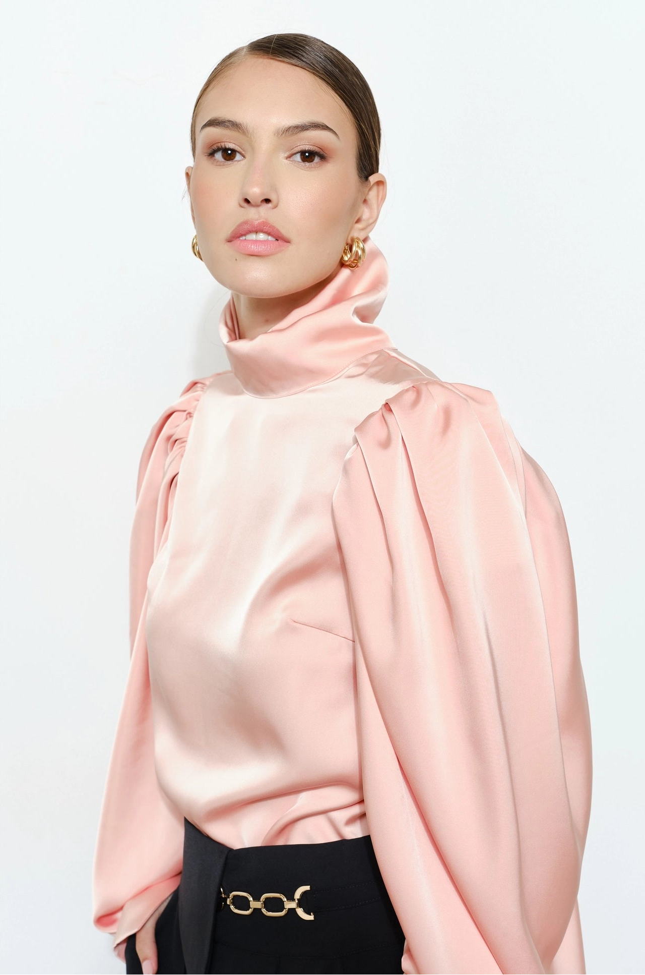 Silky Satin Blouse - Pink