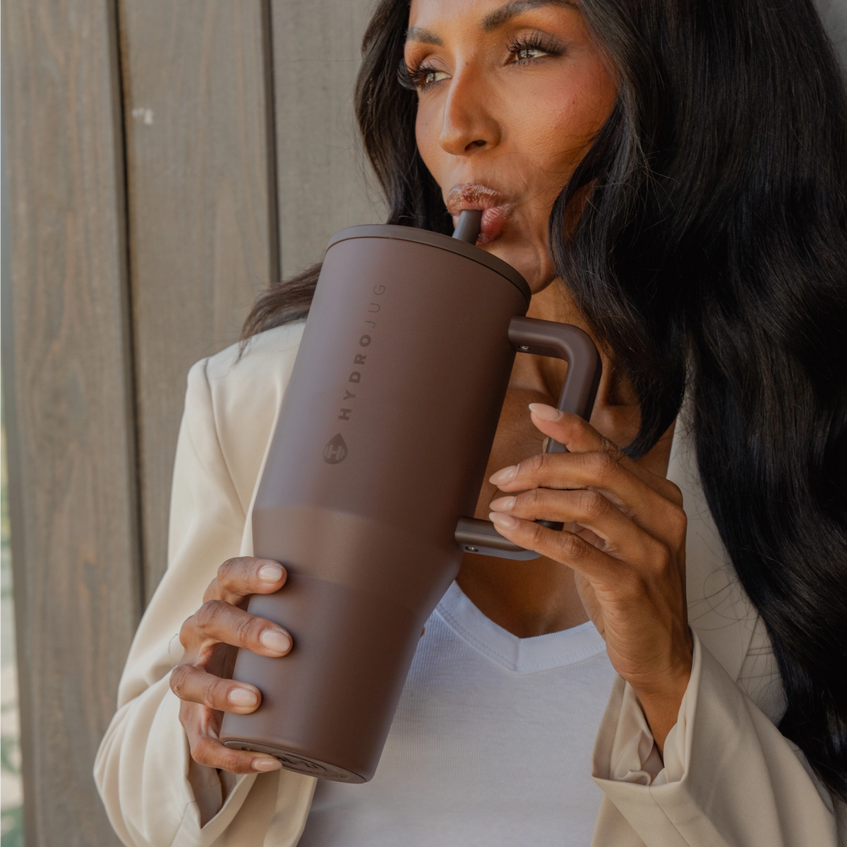 Hydrojug - 40 Oz Traveler Tumbler - Chestnut