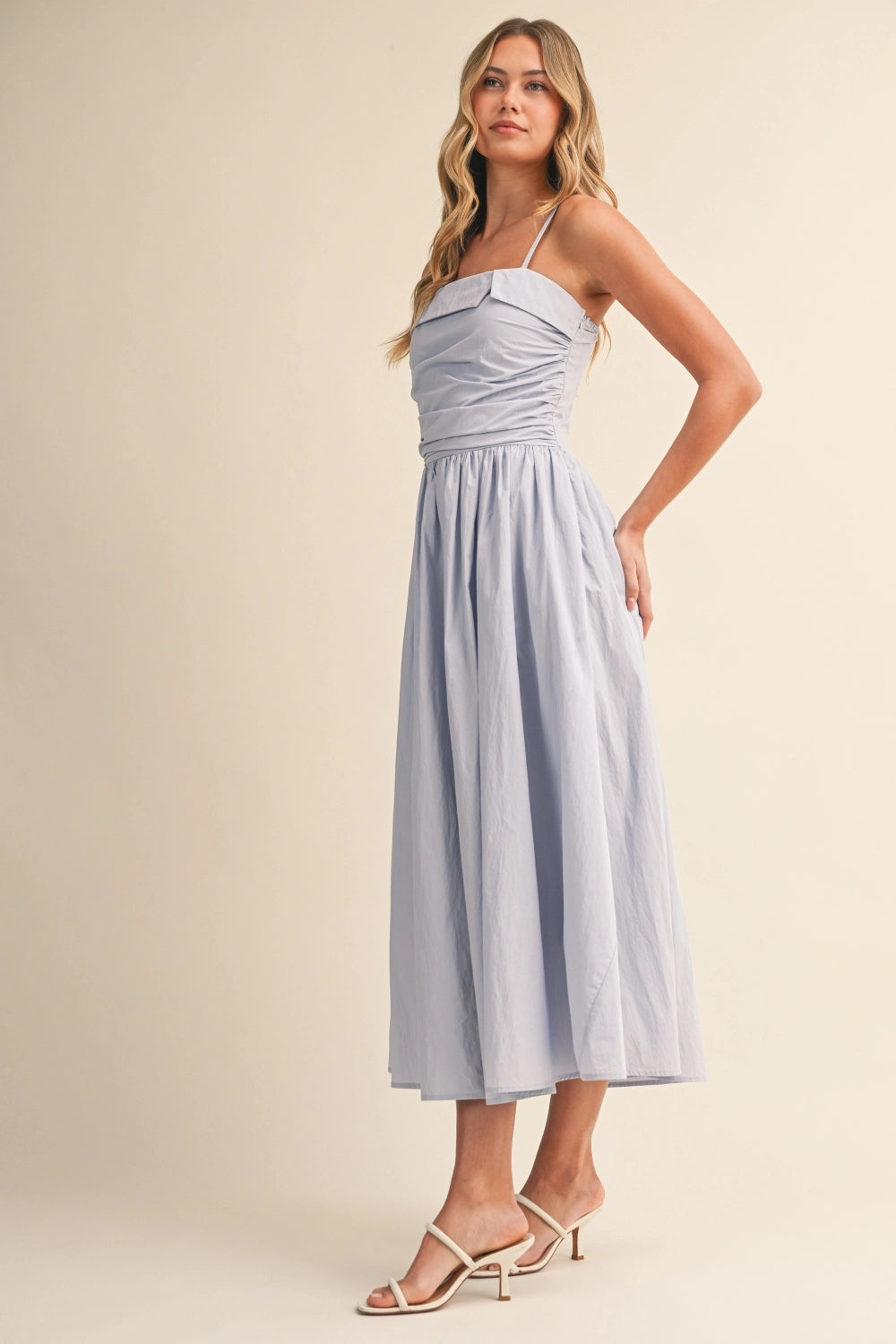 Ivy Midi Dress - Blue