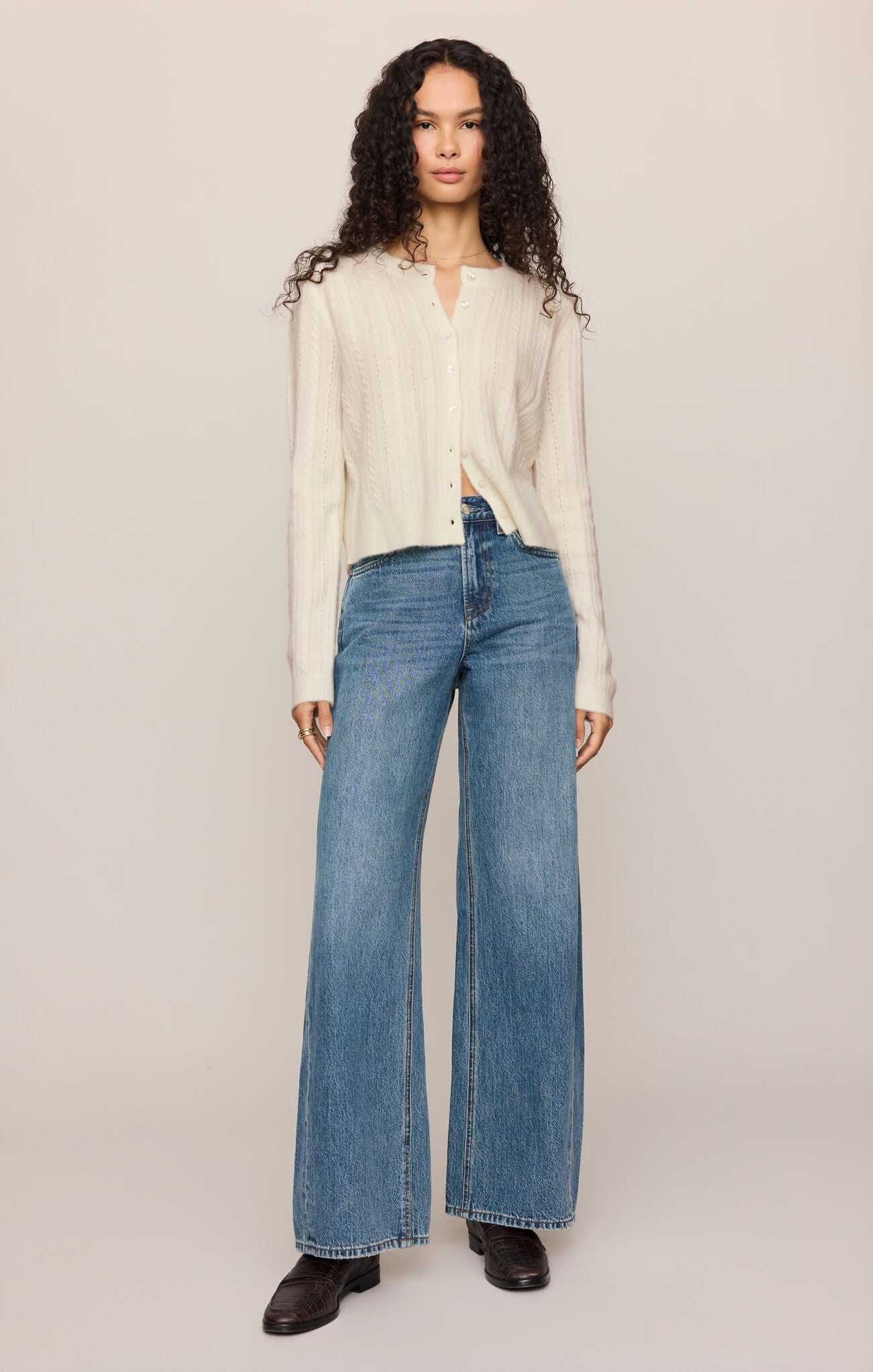 Z Supply - Medina Pointelle Cardigan - Cloud