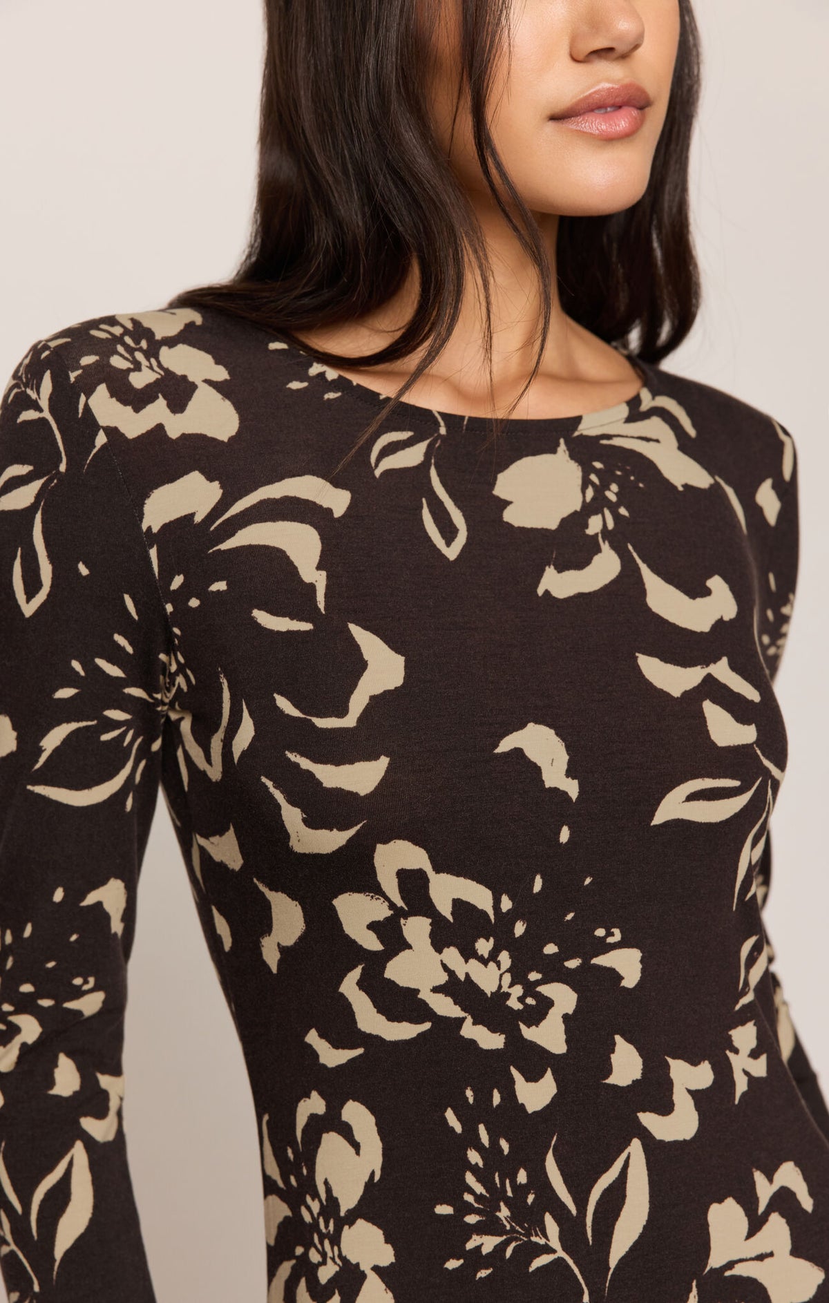 Z Supply - Lilian Freya Floral Dress - Dark Roast