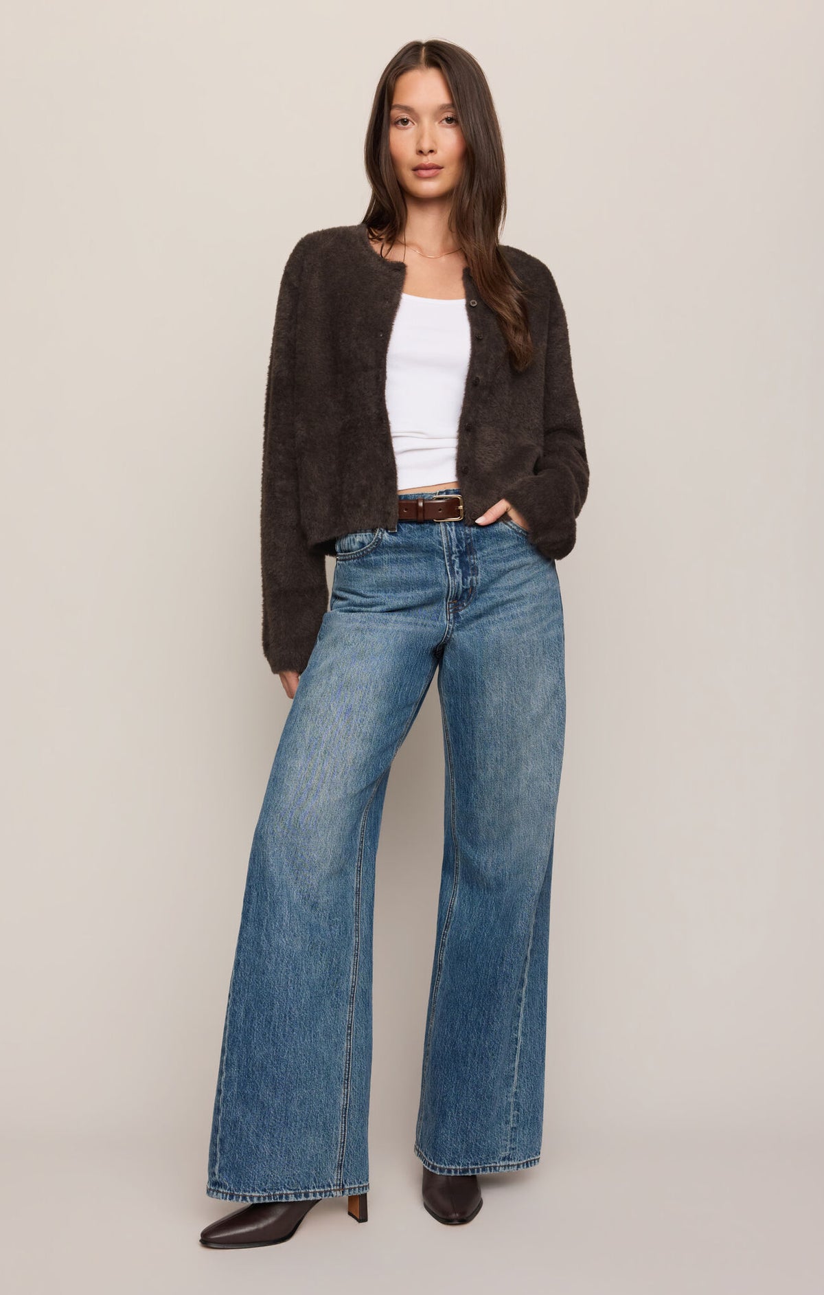 Z Supply - Winterglow Fluffy Cardigan - Cocoa Bean