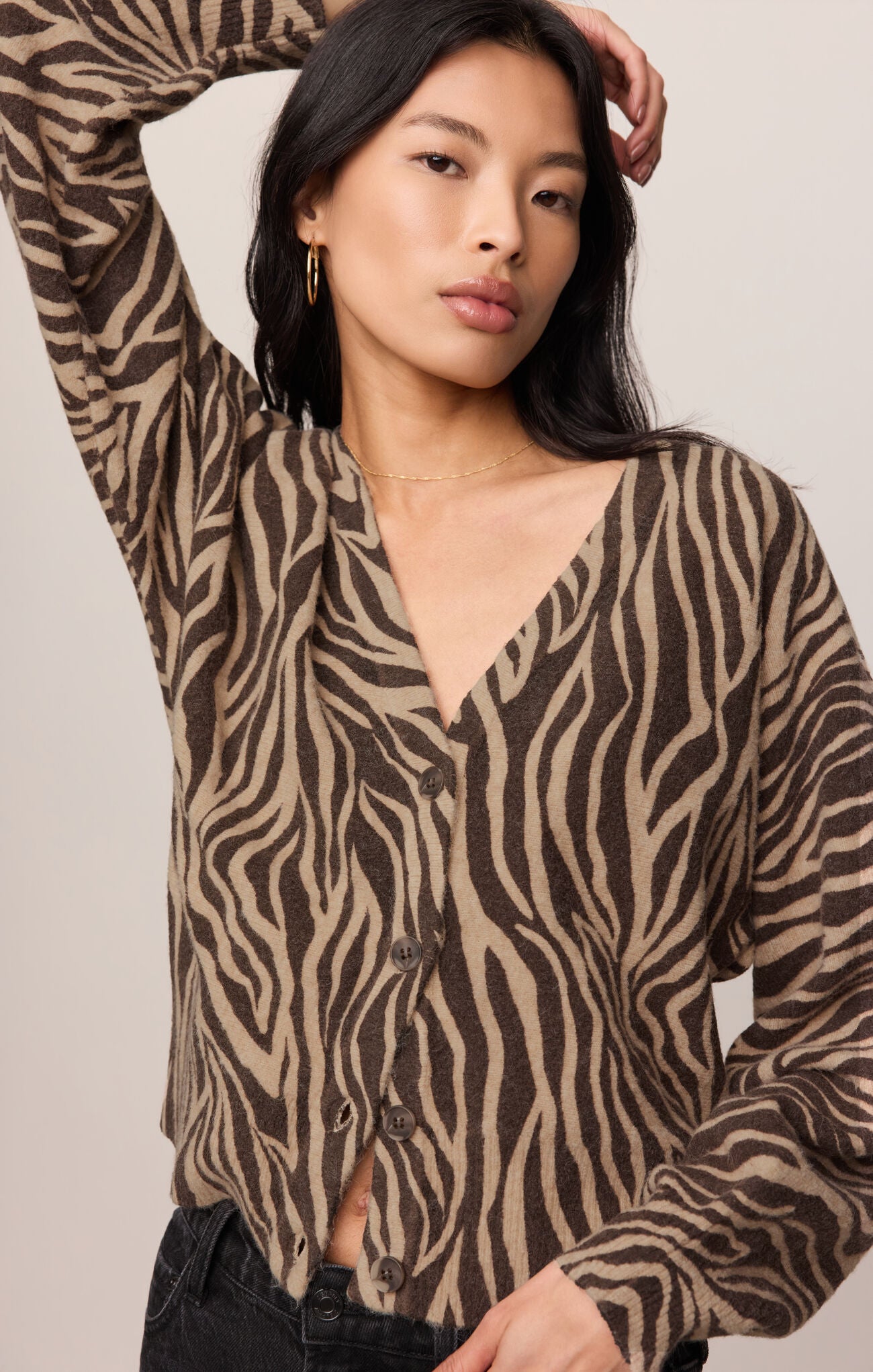 Z Supply - All The Wild Cardigan - Dark Chocolate