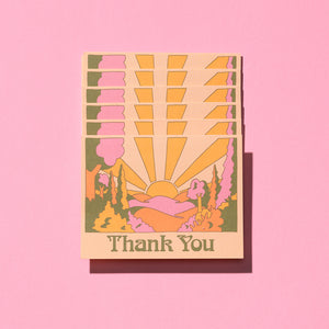 Red Cap Cards - Sunrise Thank You