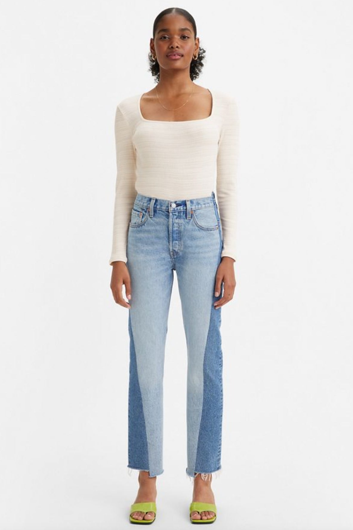 Levi's 501 Women's Long Bottom Jeans
