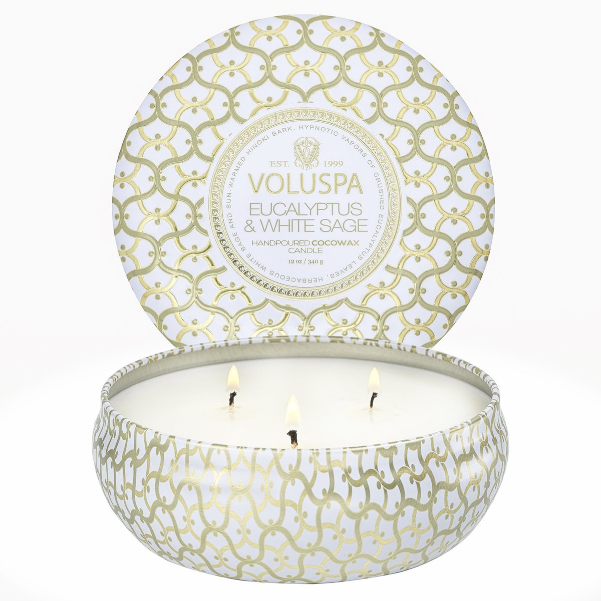 Voluspa 3 Wick Tin Candle - 12oz