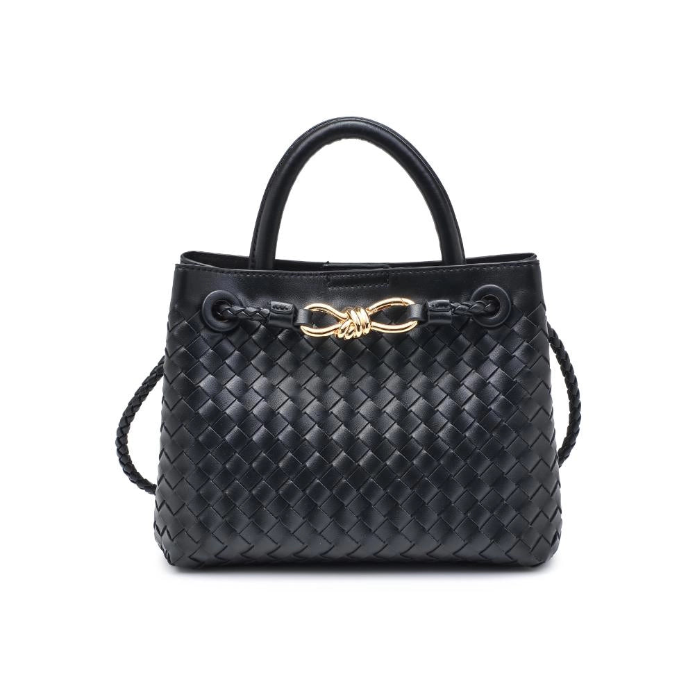 Blakely Woven Crossbody Bag - Black