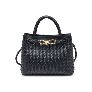 Blakely Woven Crossbody Bag - Black