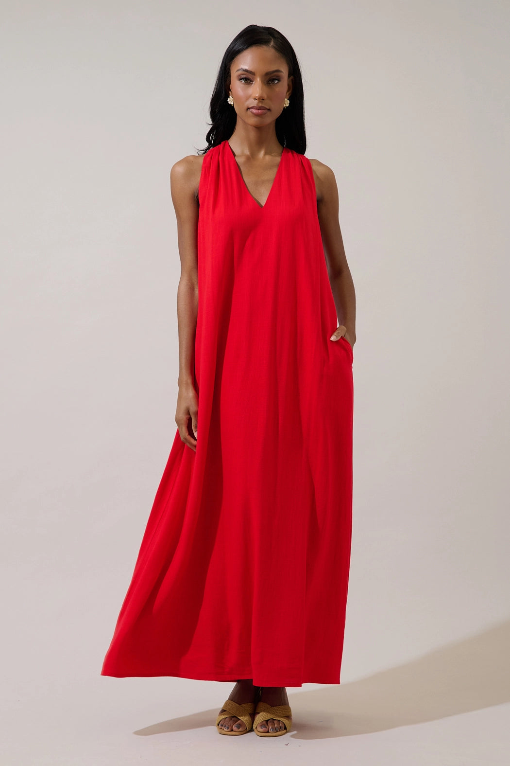 Rubi Halter Neck Maxi Dress