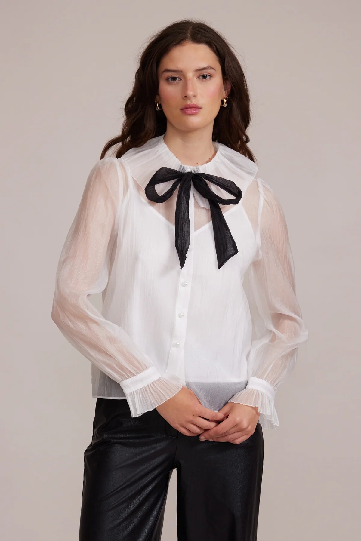 Garance Sheer Button Down