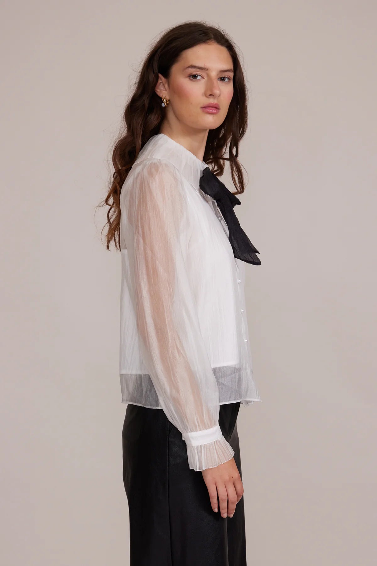 Garance Sheer Button Down