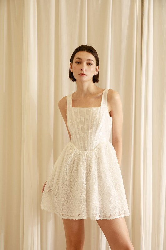 Daisy and Roses Mini Dress