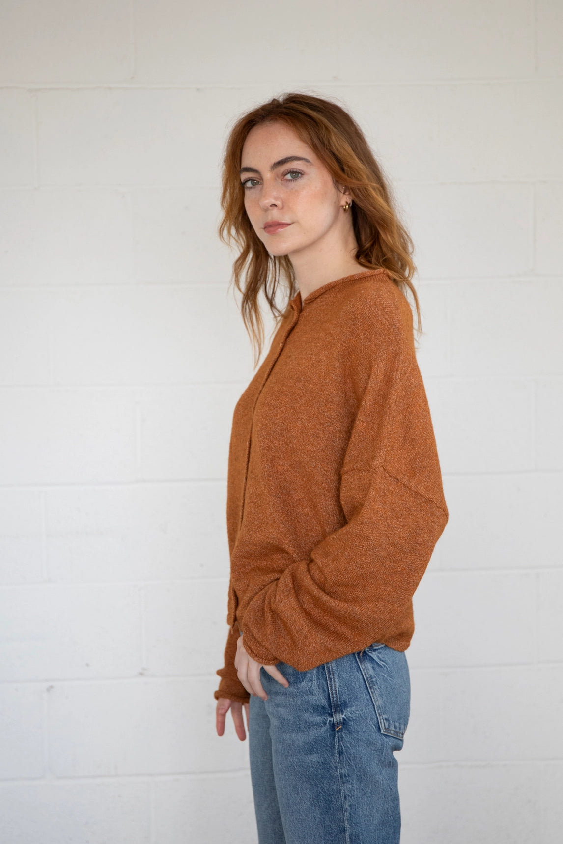 Piper Cardigan - Rust