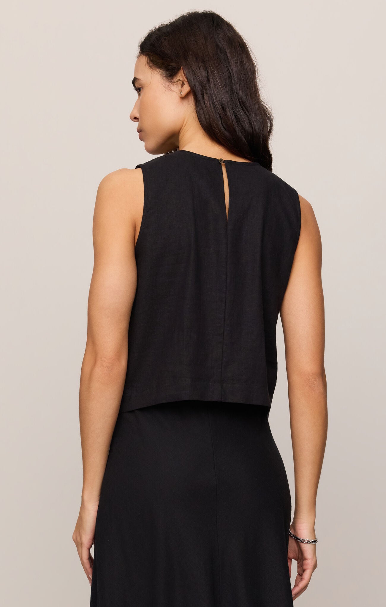 Z Supply Sloane Linen Top - Black