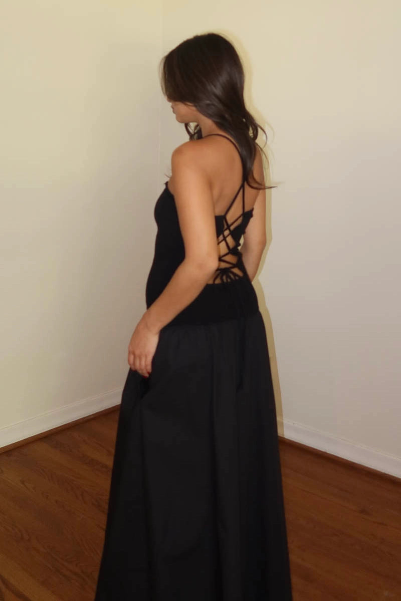 Esme Tie Up Maxi Dress