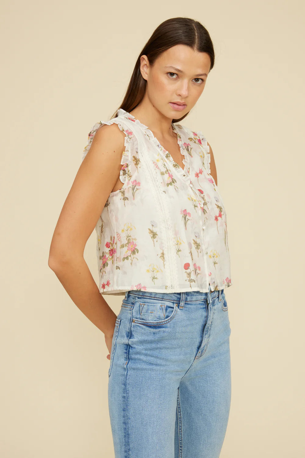 Olina Floral Top
