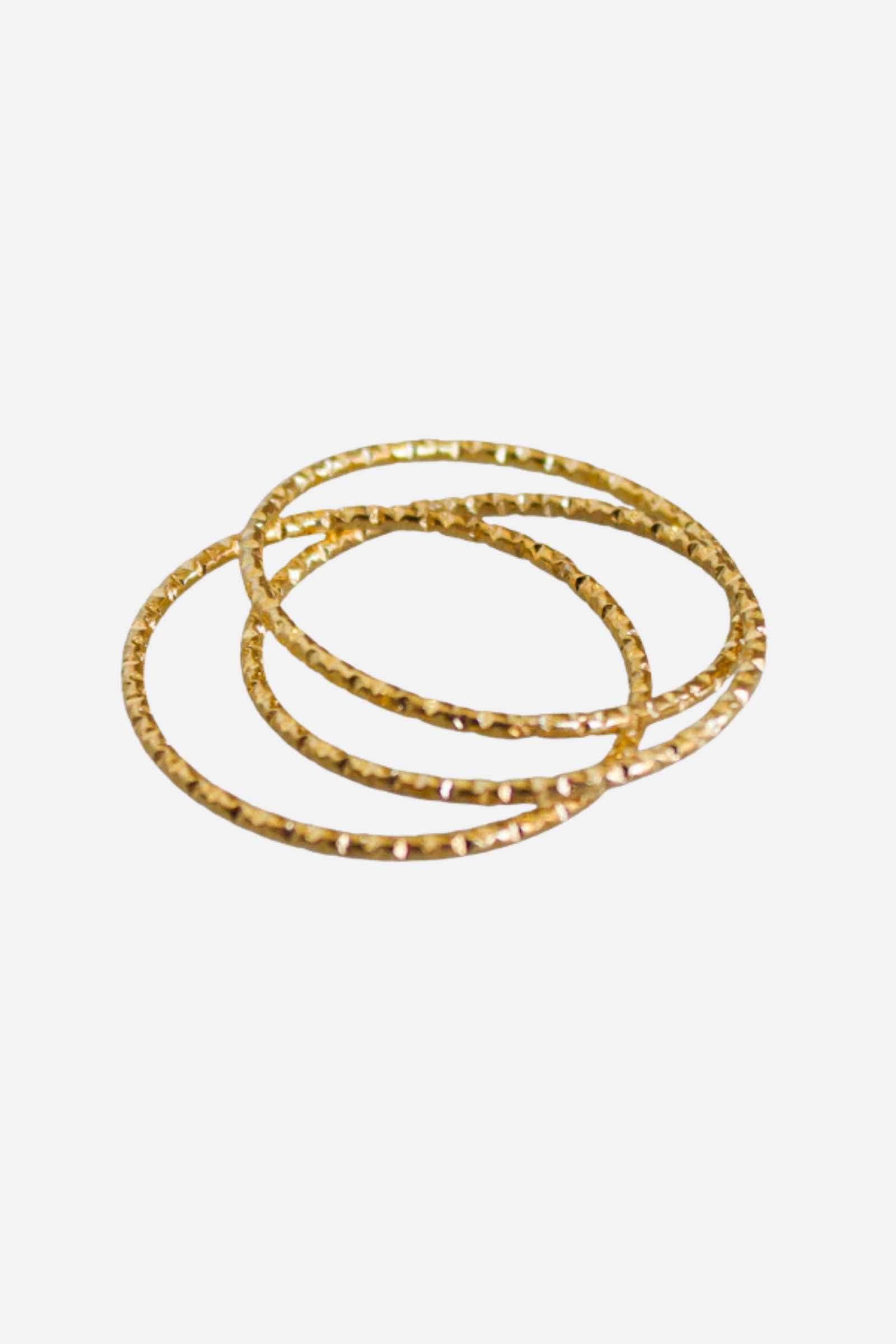 18K Triple Band Dainty Ring