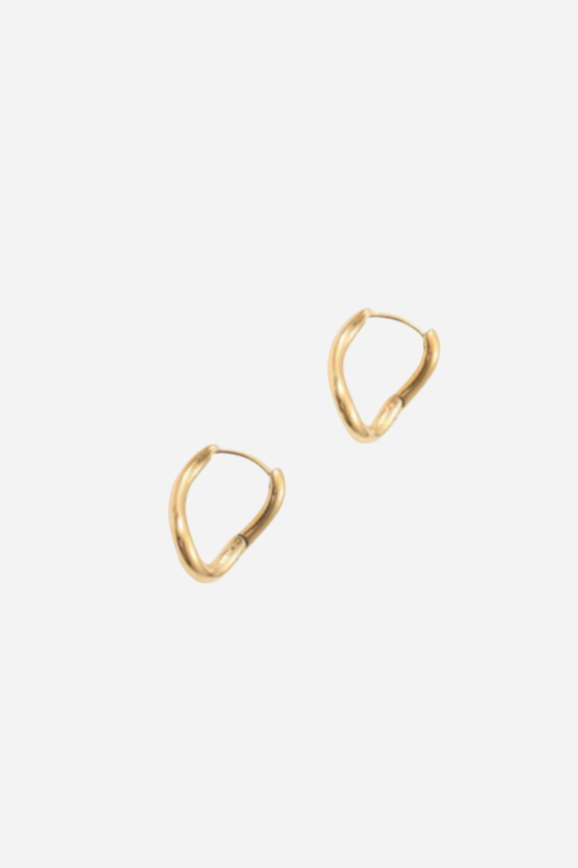 18K Paisley Wavy Earrings