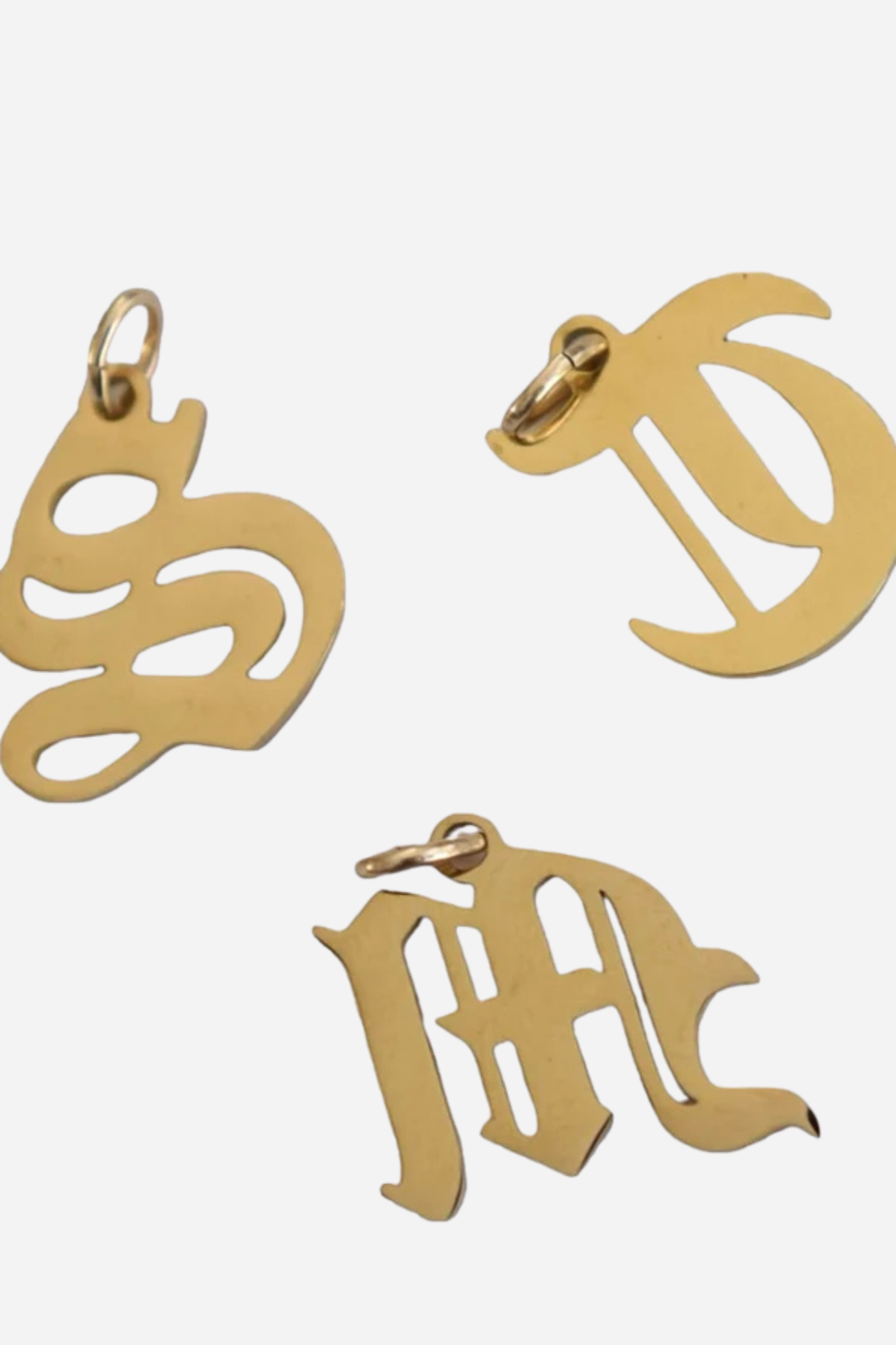 FARRAH B Gothic Initial Charm