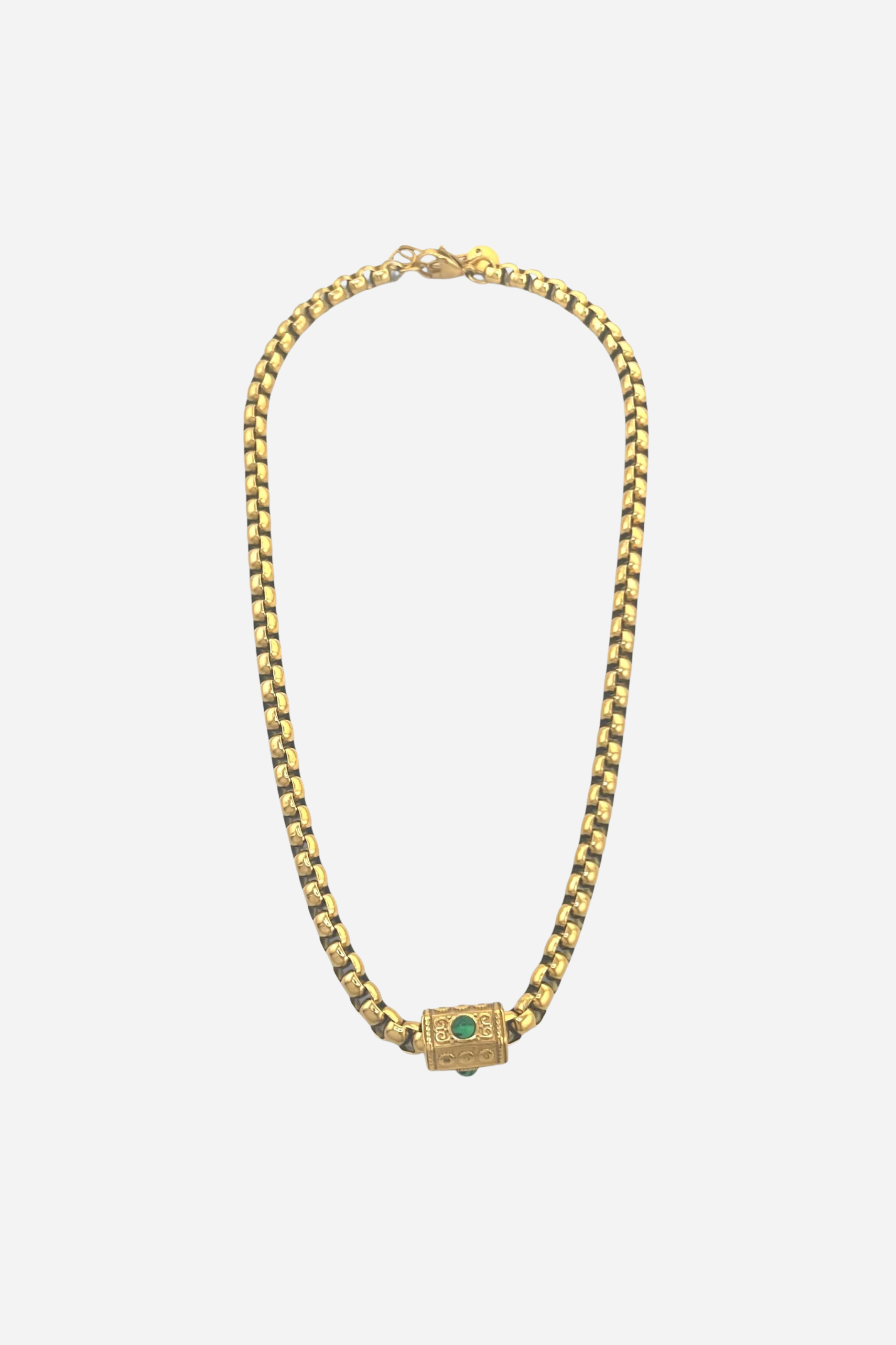 Gina Carmen - Rue Necklace - Green