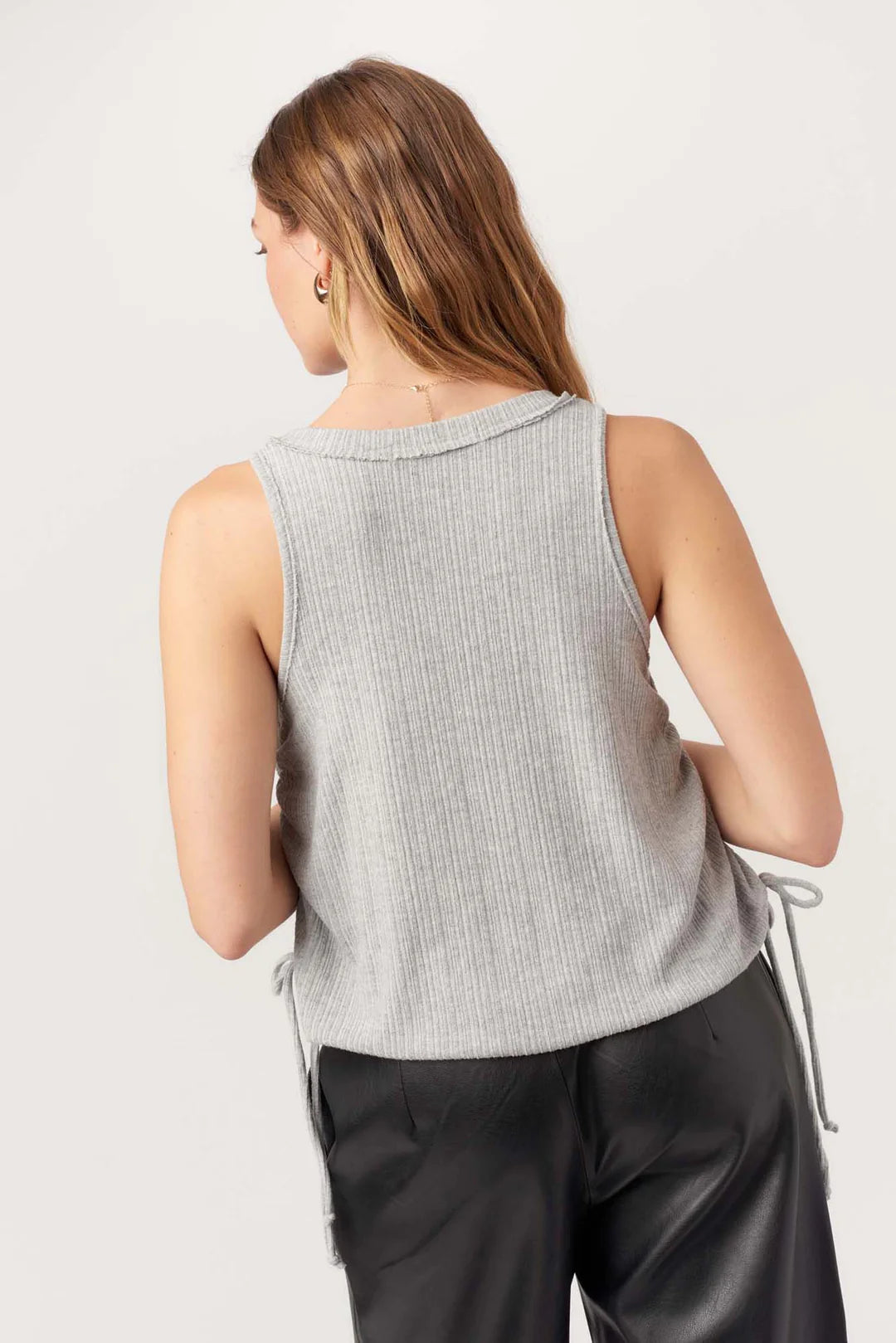 Teddi Bubble Tank - Heather Grey