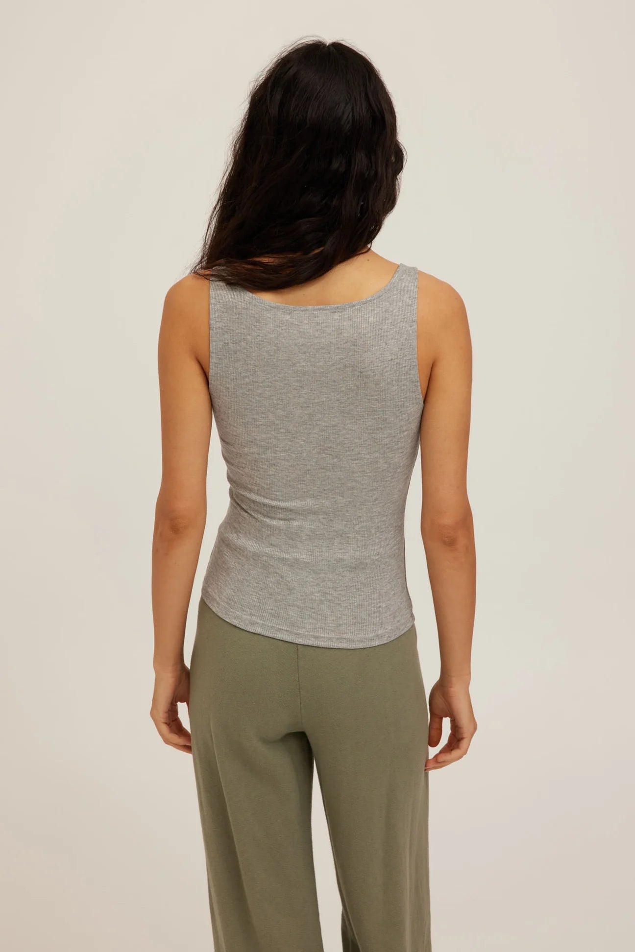Project Social T - Olsen Scoop Neck Tank - Heather Grey