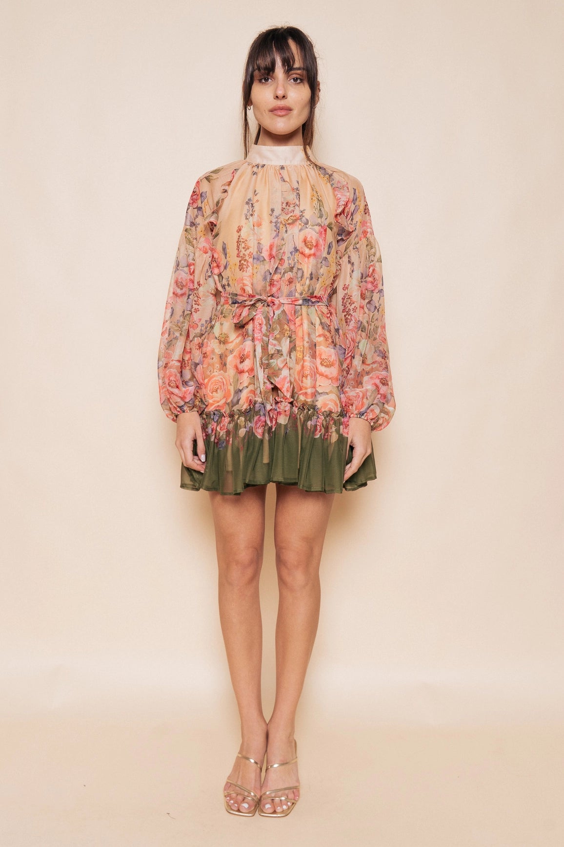 Sheer Flowy Mini Dress