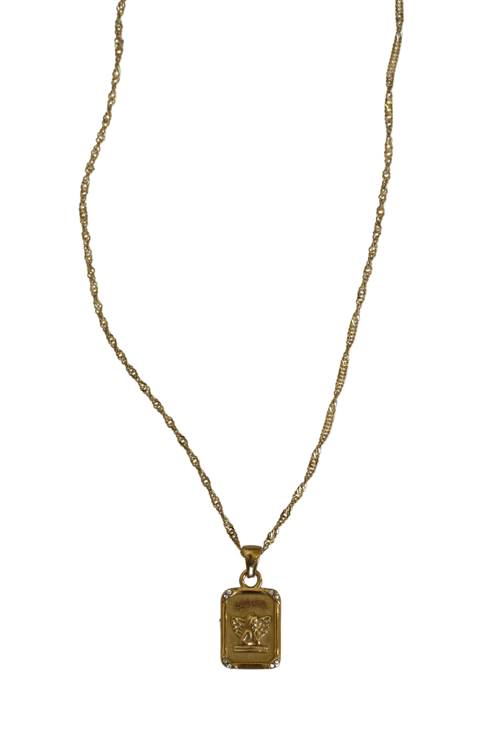 18K Angel Pendant Necklace