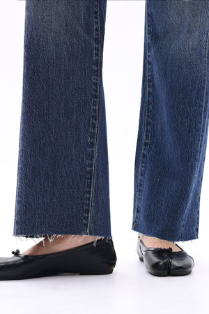High Rise Straight Leg Jeans - Vintage Dark Blue