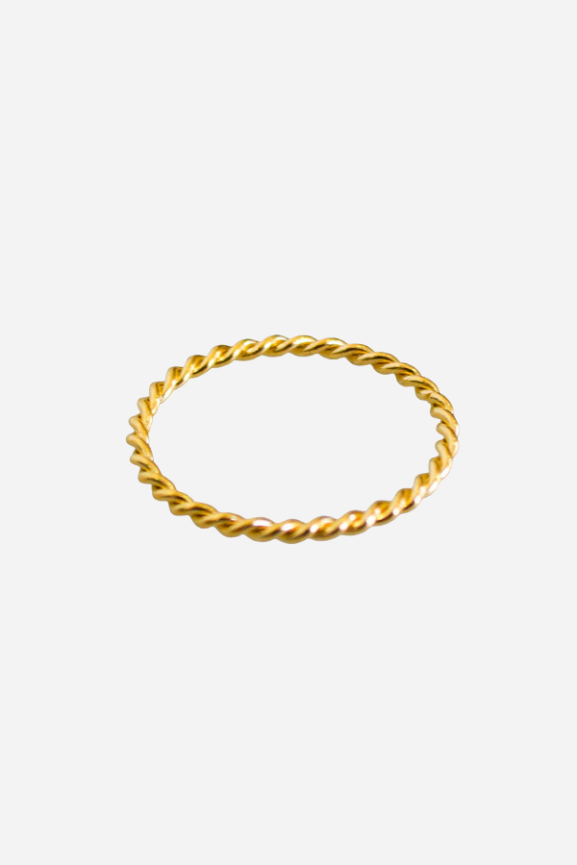 18K Lyla Dainty Rope Ring