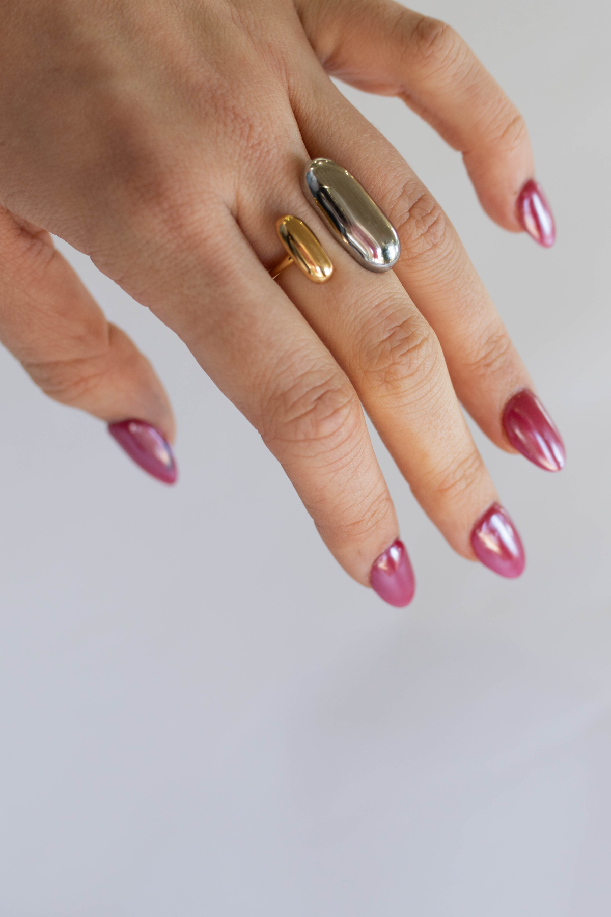 18K Georgia Two Tone Statement Ring