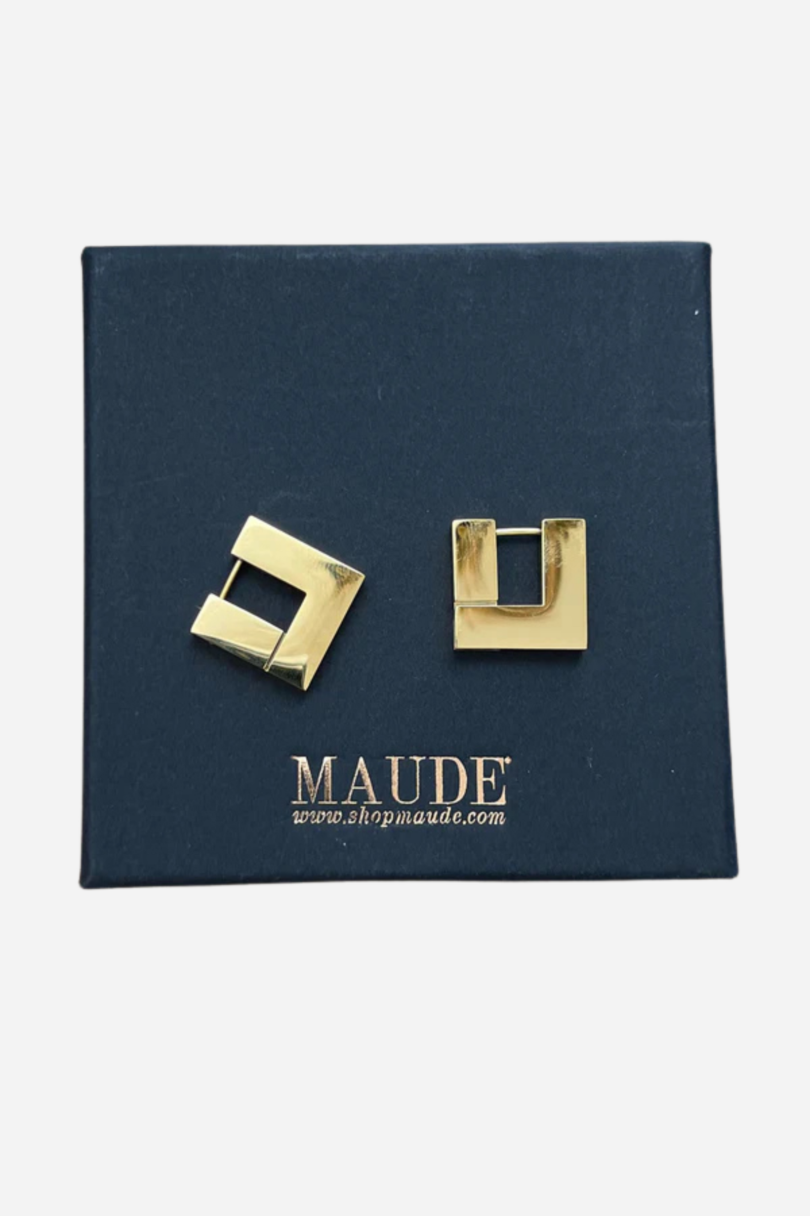 18K Square Earrings