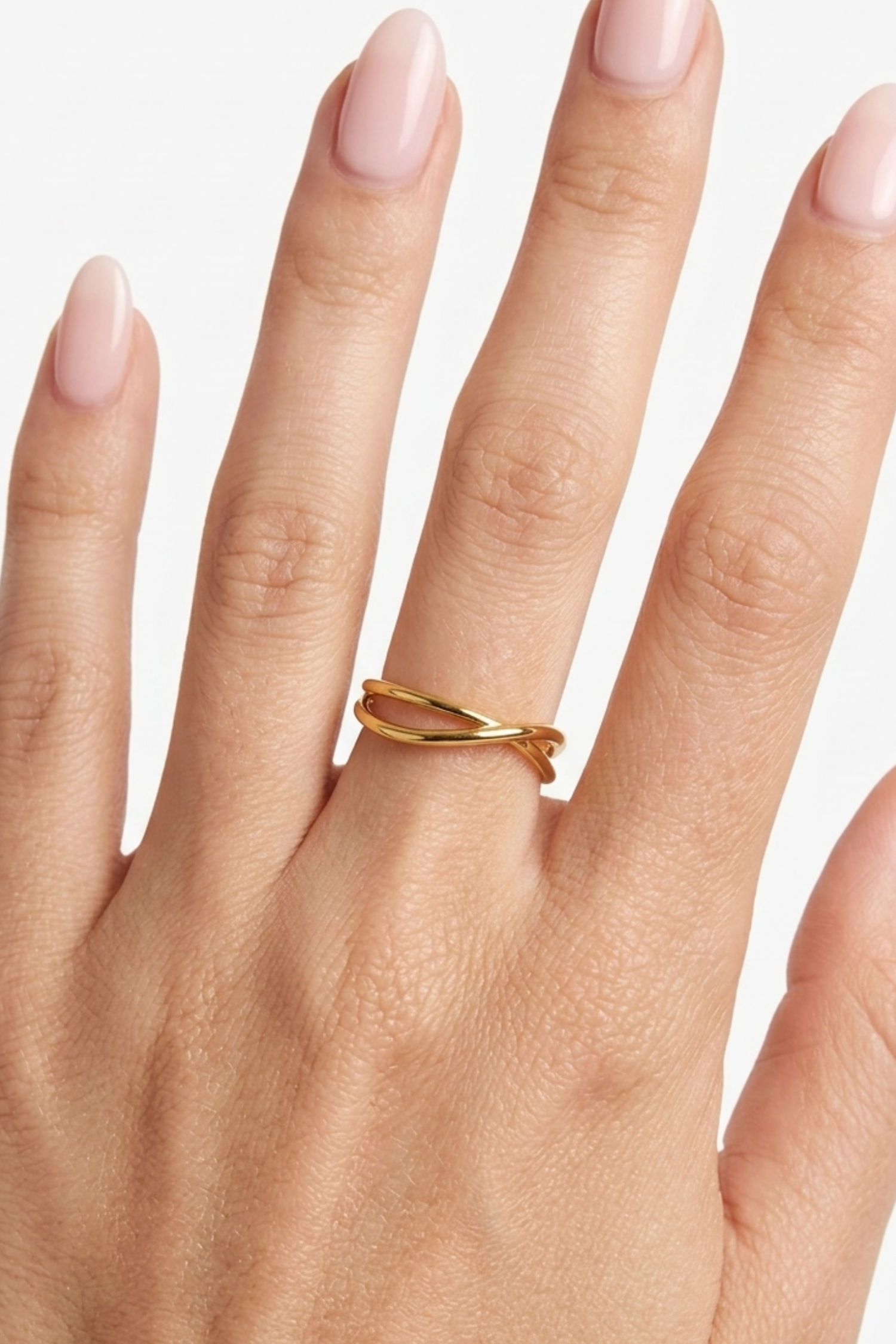 18K Nora Double Linked Ring